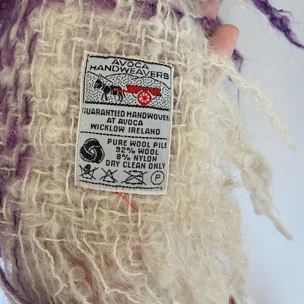 Avoca Handweavers  Wool Chunky Knit  Scarf Wrap